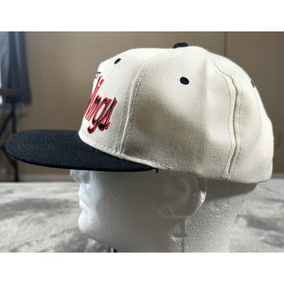 Vintage Detroit Red Wings Script Snapback Hat Sport Specialties NHL Center Ice - Picture 3 of 8